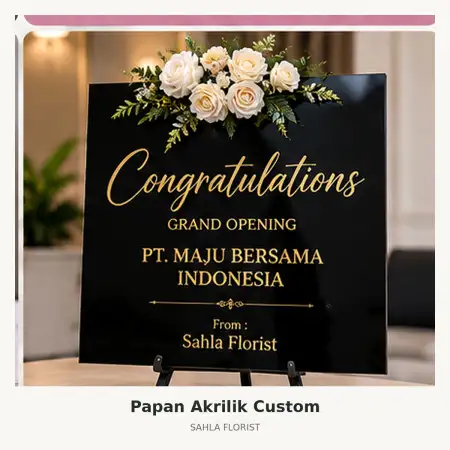 Papan Bunga Akrilik Serang Kota